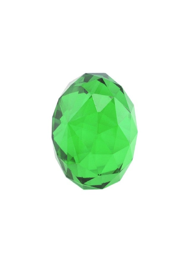 Winberg Crystal Ball Green Crystal Feng Shui Suncatcher Decorating Hanging Faceted Prism Balls CRYSTYGreen - Image 2